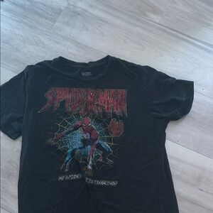 Black Spider-Man Graphic T-Shirt